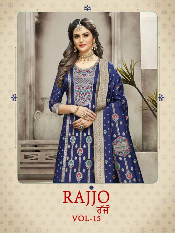 Rajjo vol 15 Silk Embroidery Designer Salwar Suit